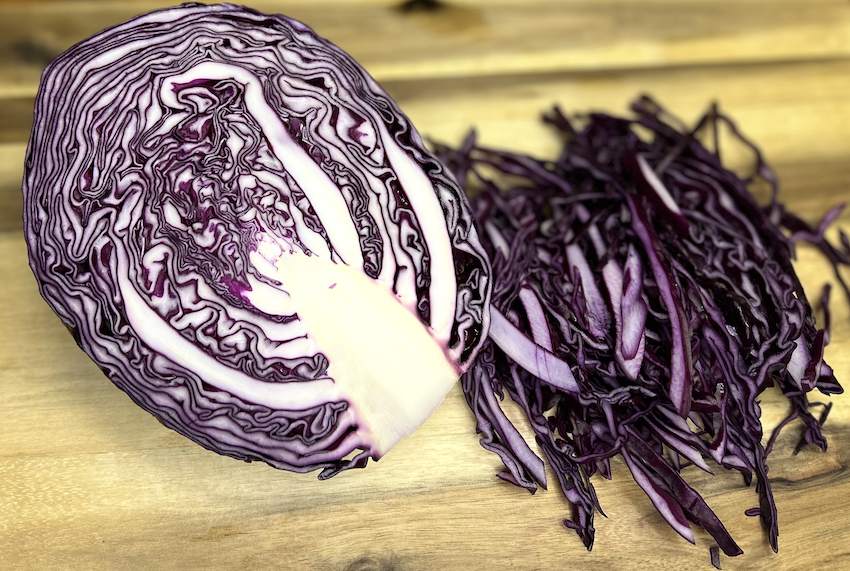 Rotkohl feine Streifen