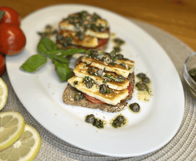 Halloumi Bruschetta