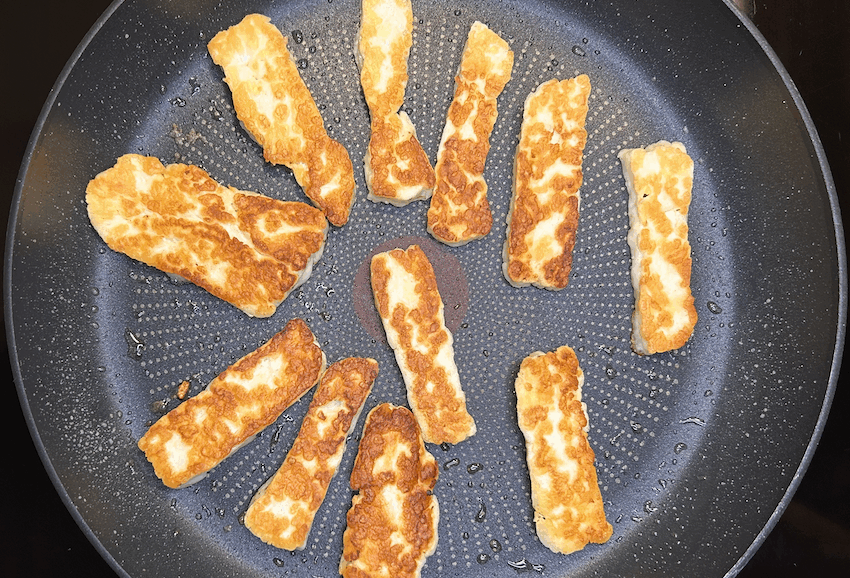Halloumi anbraten
